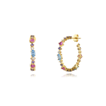 Argolas zirconias multicolor