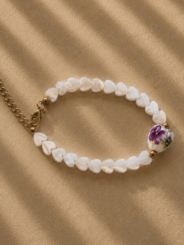 Pulseira full love flores