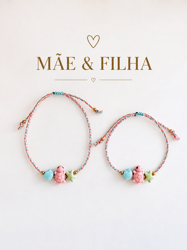 Tornozeleiras mãe e filha