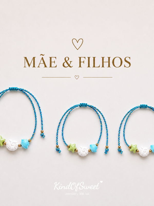 Pulseiras  mãe e filhos