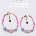 Mãe e filha Pulseiras peixinho magico